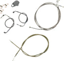 Harley Davidson Fxdrs 114 [LA CHOPPERS] - Kit de cable de manillar/línea de freno estándar cubierto de acero inoxidable