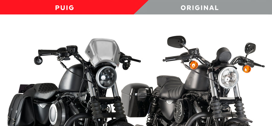 HARLEY DAVIDSON SPORTSTER 883 IRON XL 883 N [2012] – PLACA FRONTAL ALU – NEGRO