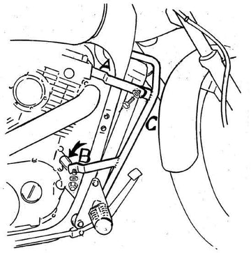 Honda VT 1100 C [1988-1994] - barra de protección del motor