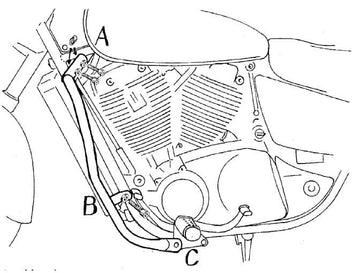 Honda VT 1100 C3 Shadow [1998-2001] - barra de protección del motor - 0