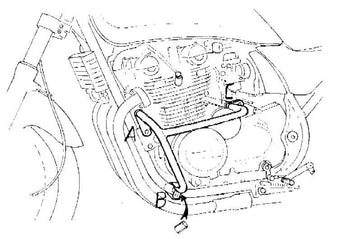 Kawasaki Zephyr 750 [1991-1999] - barra de protección del motor