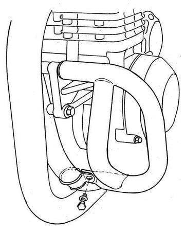 Kawasaki Zephyr 1100 [1992-1998] - barra de protección del motor