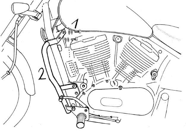 Kawasaki VN 800 Classic [1996-1999] - barra de protección de motor
