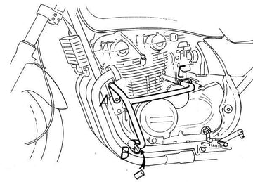 Kawasaki Zephyr 550 [1991-1999] - barra de protección del motor
