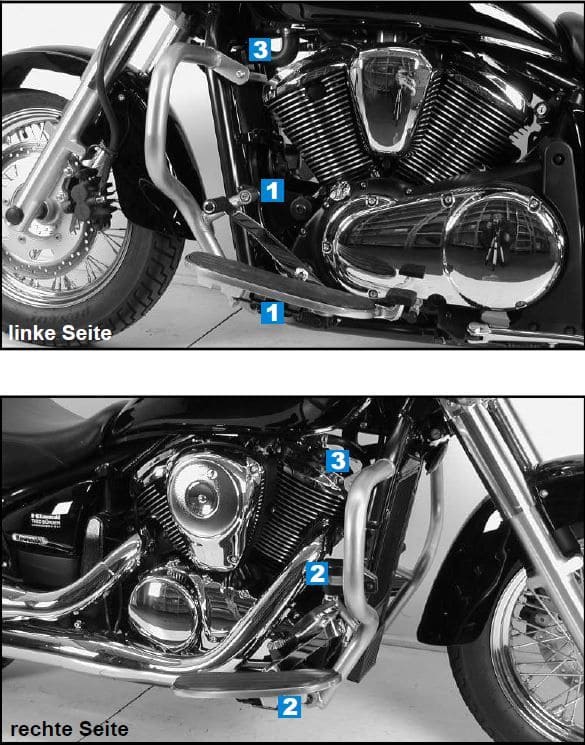 Kawasaki VN 900 Classic [2006-2017] - barra de protección del motor