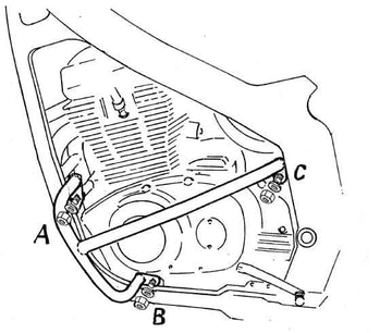 Suzuki GS 500 E [1989-2008] - Barra de protección del motor
