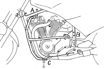 Suzuki VX 800 [1990-1995] - barra de protección del motor
