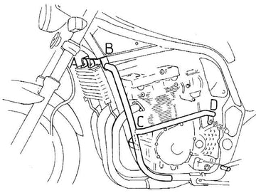 Suzuki GSF 600 S [1996-1999] - barra de protección del motor - 0