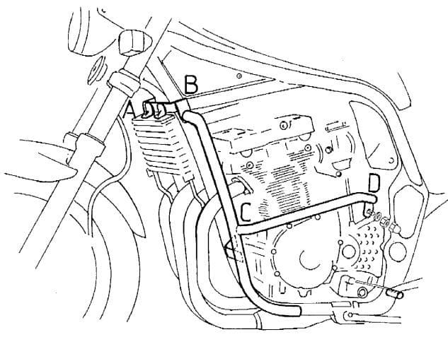 Suzuki GSF 600 S [1996-1999] - barra de protección del motor