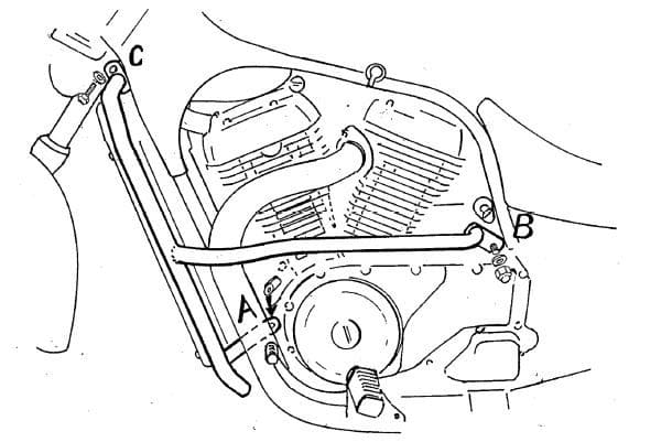 Suzuki vs 600 GLP Intruder [1995-1997] - barra de protección del motor