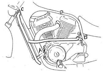 Suzuki vs 600 GLP Intruder [1995-1997] - barra de protección del motor