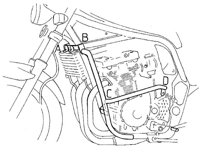 Suzuki GSF 1200 S [1996-2000] - barra de protección del motor