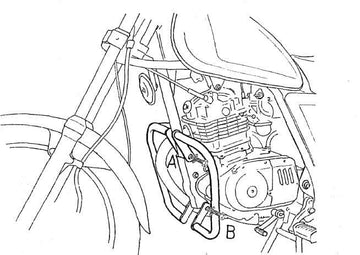 Suzuki GN 125 [1991-1996] - barra de protección del motor