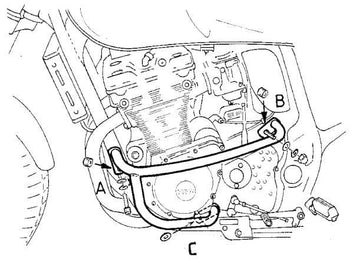 Suzuki GSX 1200 [1999-2005] - barra de protección del motor