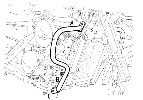 Suzuki VZ 1600 Merauder [2004-2005] - barra de protección del motor