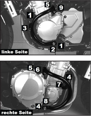 Suzuki GSF 1250 [2007-2016] - barra de protección del motor