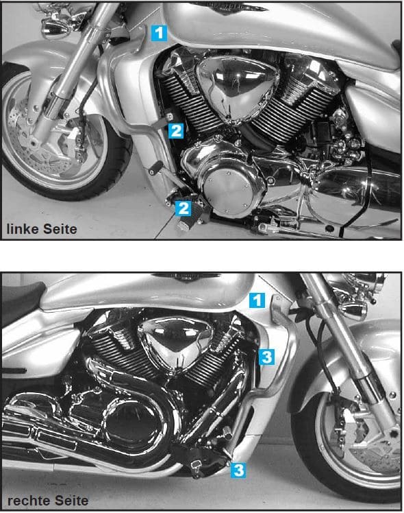 Suzuki M 1800 [2006-2012] - barra de protección del motor
