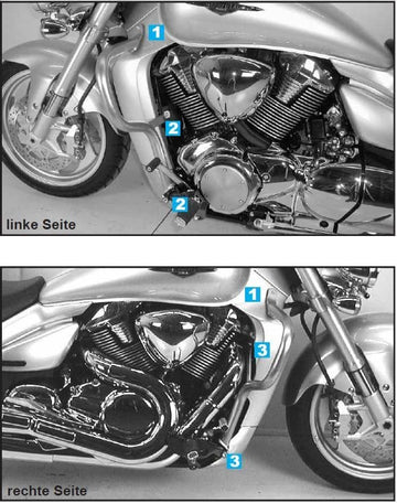 Suzuki M 1800 [2006-2012] - barra de protección del motor