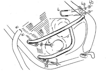 Yamaha XJ 600 S [1991-1995] - barra de protección del motor
