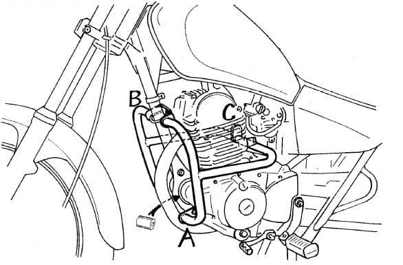 Yamaha SR 125 [1996-2001] - Protector de motor