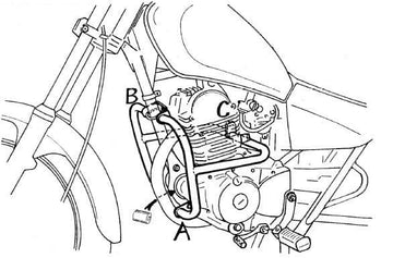 Yamaha SR 125 [1996-2001] - Protector de motor