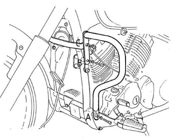 Yamaha XVS 650 Drag Star [1996-2003] - barra de protección del motor