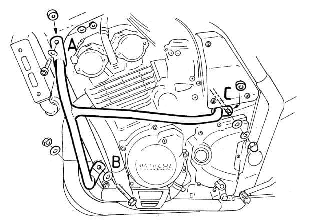 Yamaha FZS 600 [1998-2004] - barra de protección del motor