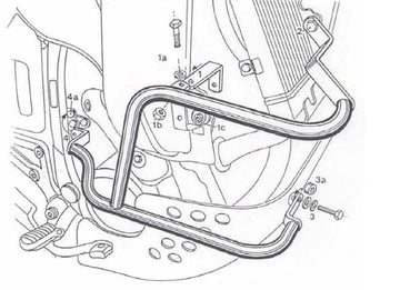 Honda XRV 650 [1988-1992] - barra de protección del motor