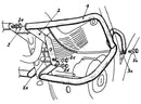 Yamaha XT 600 Ténéré [1988-1990] - Vista frontal del protector del motor