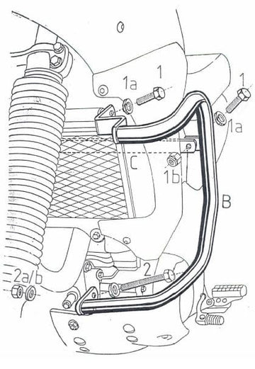 Yamaha Xtz 660 Ténéré [1991-1993] - Barra de protección del motor - 0