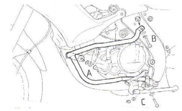 Aprilia Pegaso 650 [1997-2004] - barra de protección del motor