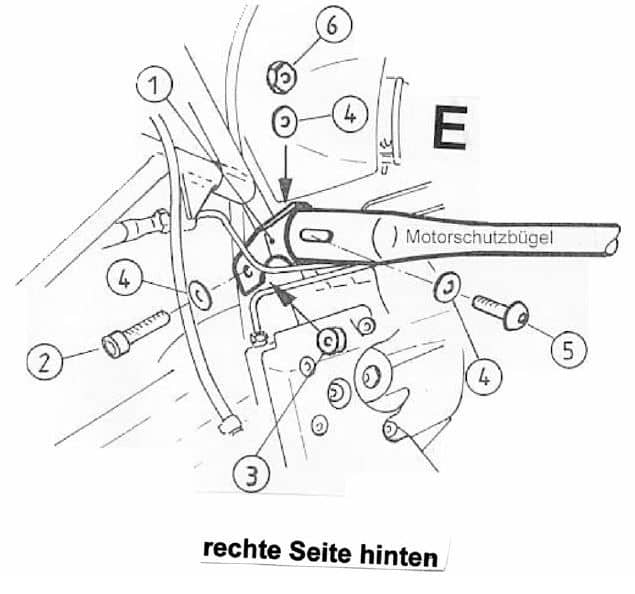 BMW R 850 GS [1994-2000] - barra de protección del motor