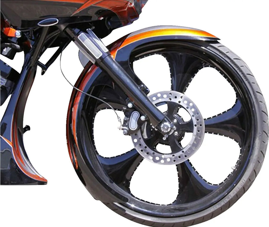 harley davidson touring [PAUL YAFFE BAGGER NATION] – Guardabarros de acero DEI 21", 23", 26"