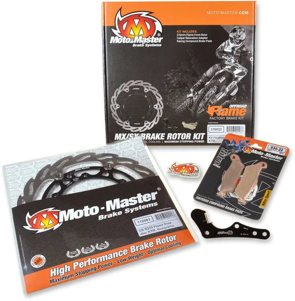 Honda CRF 250 X [2016-2017] - 270mm Flame Oversize Floating Rotor Bremskit – Bild 2