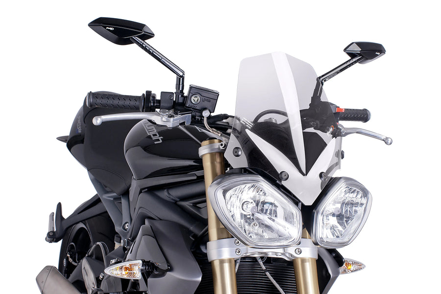 TRIUMPH STREET TRIPLE 675 RX [2016] - Parabrisas deportivo de nueva generación | Borrar | PUIG 5658W