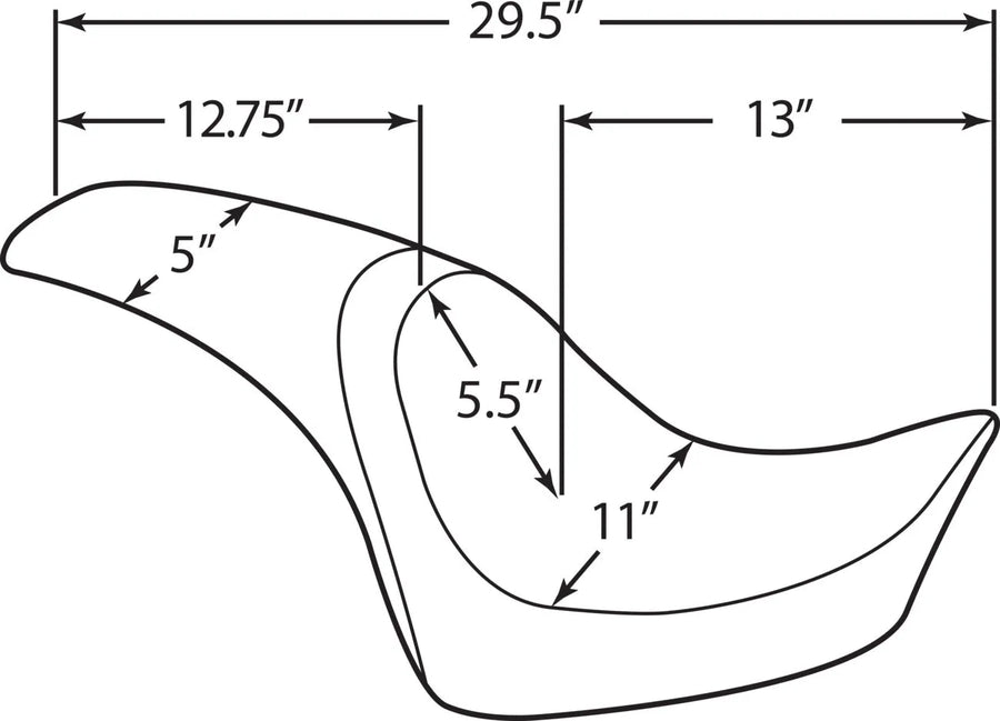 harley davidson flstc [ESPECIALIDADES DE ARRASTRE] - Asiento Predator
