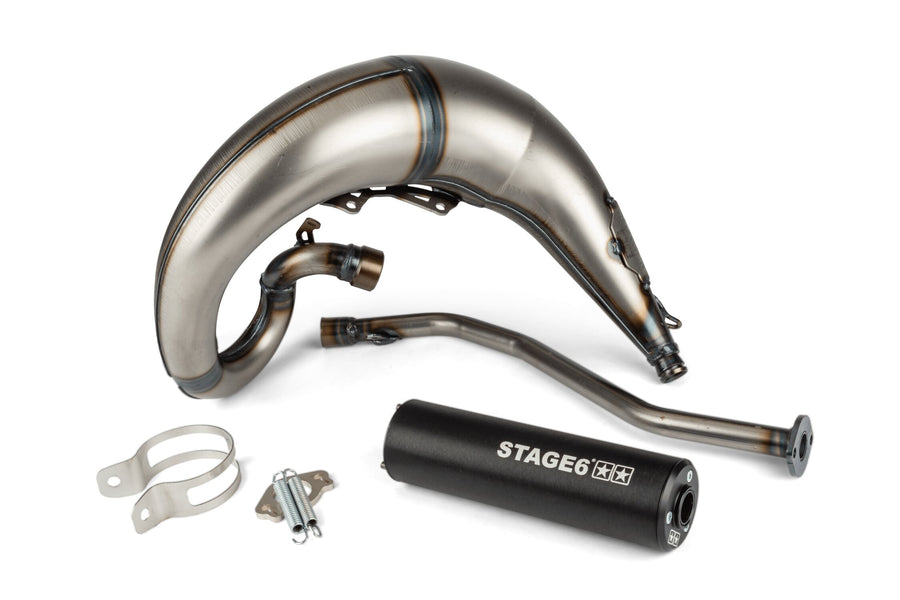Beta RR SM 50 2T - Escape Streetrace High Mount izquierdo negro