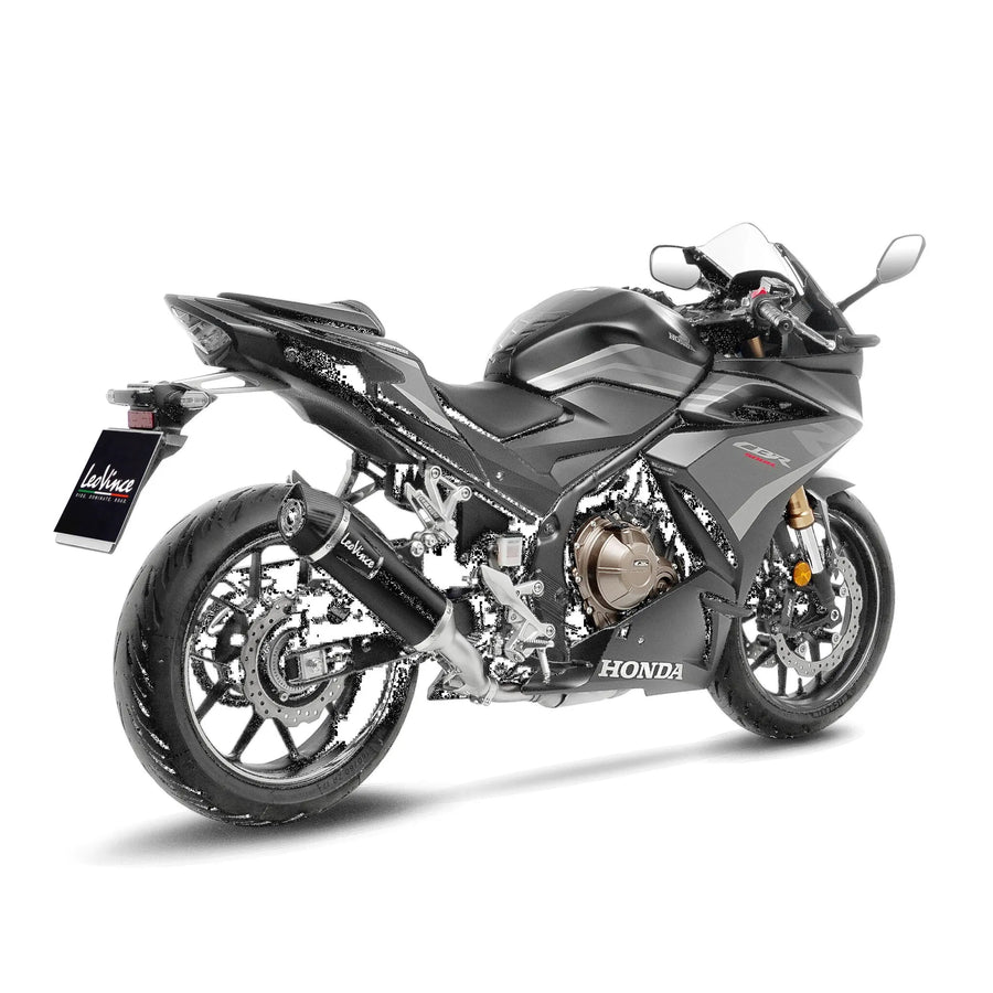 honda cb 500 [LEOVINCE] – Silenciador trasero Nero - acero inoxidable