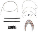 harley davidson flhtc [MARCA BURLY] - Kit completo de cable de manillar/línea de freno de acero inoxidable-2