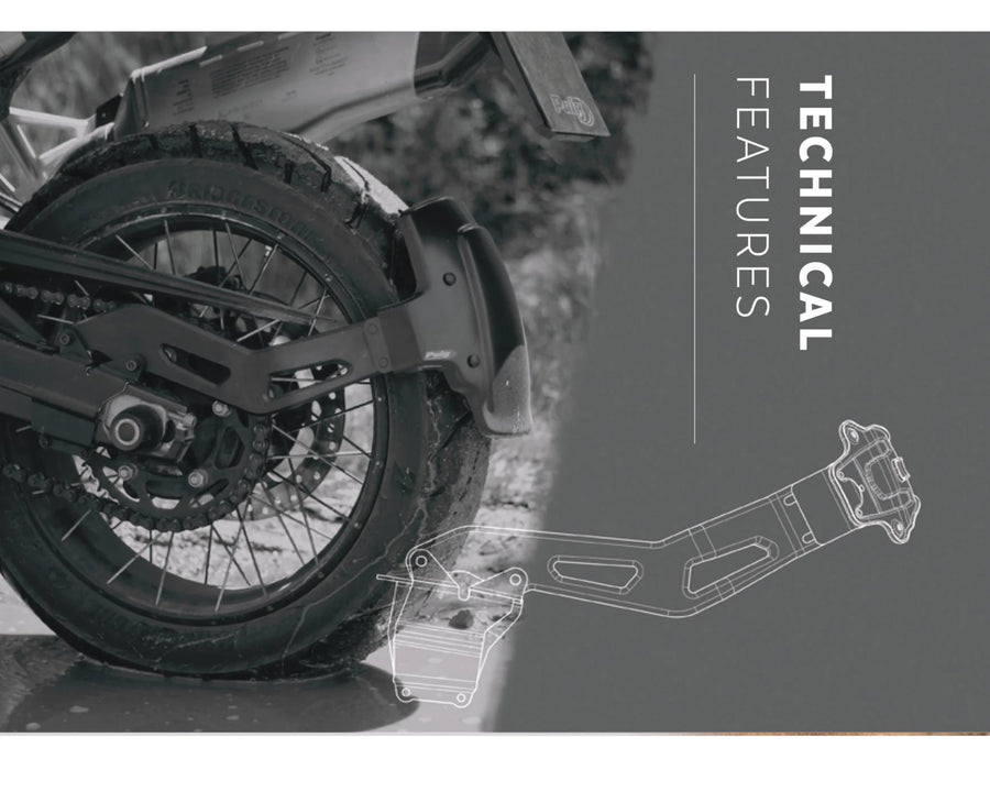 BMW F 750 GS [2024] - Guardabarros de basculante único - Negro mate