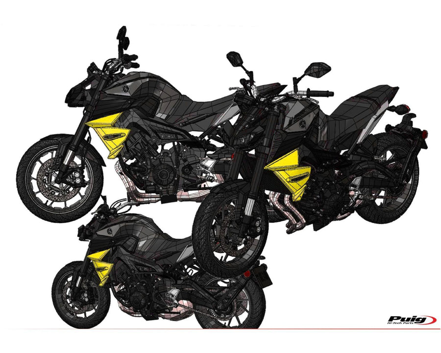 YAMAHA MT-09 SP [2020] - Tapa del radiador - Negro mate