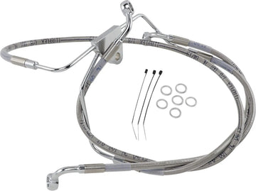 harley davidson flhtc [ESPECIALIDADES DE ARRASTRE] - Kit de línea de freno extendida de acero inoxidable
