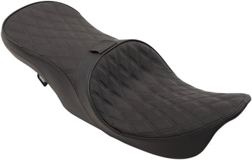 harley davidson flhri [ESPECIALIDADES DE ARRASTRE] - Asiento de cuero touring para 2 personas en posición delantera con perfil bajo