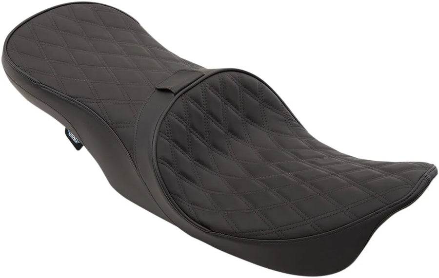 harley davidson flhri [ESPECIALIDADES DE ARRASTRE] - Asiento de cuero touring para 2 personas en posición delantera con perfil bajo