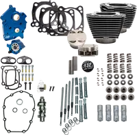 Harley-Davidson FLHTCUTG 1750 Tri Glide Ultra Anniversary 107 [2018] - 132" Power Package Motorleistungs-Kit – Oberfläche: Schwarz, Hervorgehobene Lamellen – Bild 8