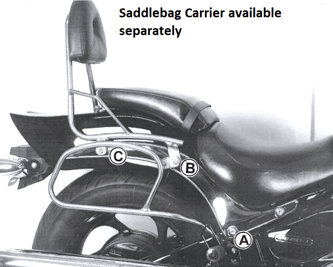 Suzuki M 800 Intruder [2005-2009] - Sissybar sin puente de equipaje