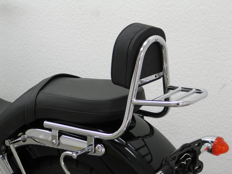 Triumph America [2007] - Sissy Bar de Rohr con almohada y estante de equipaje