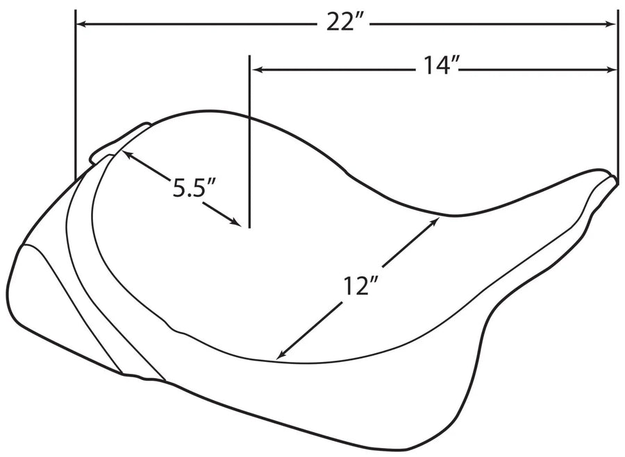 harley davidson flhri [ESPECIALIDADES DE ARRASTRE] - Asiento individual, compatible con respaldo