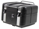 Topcase [Hepco & Becker] - Gobi Black Edition con inserciones plateadas - para portaequipajes Topcase