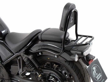 Honda CMX 1100 Rebel [2025] - Versión de tubería de brillo negro de Sissybar con puente de equipaje